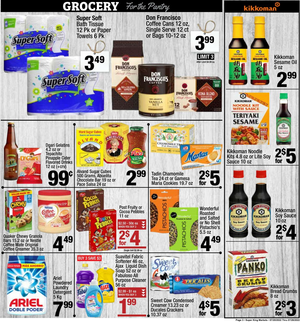 Weekly ad Super King Markets 07/20/2022 - 07/26/2022