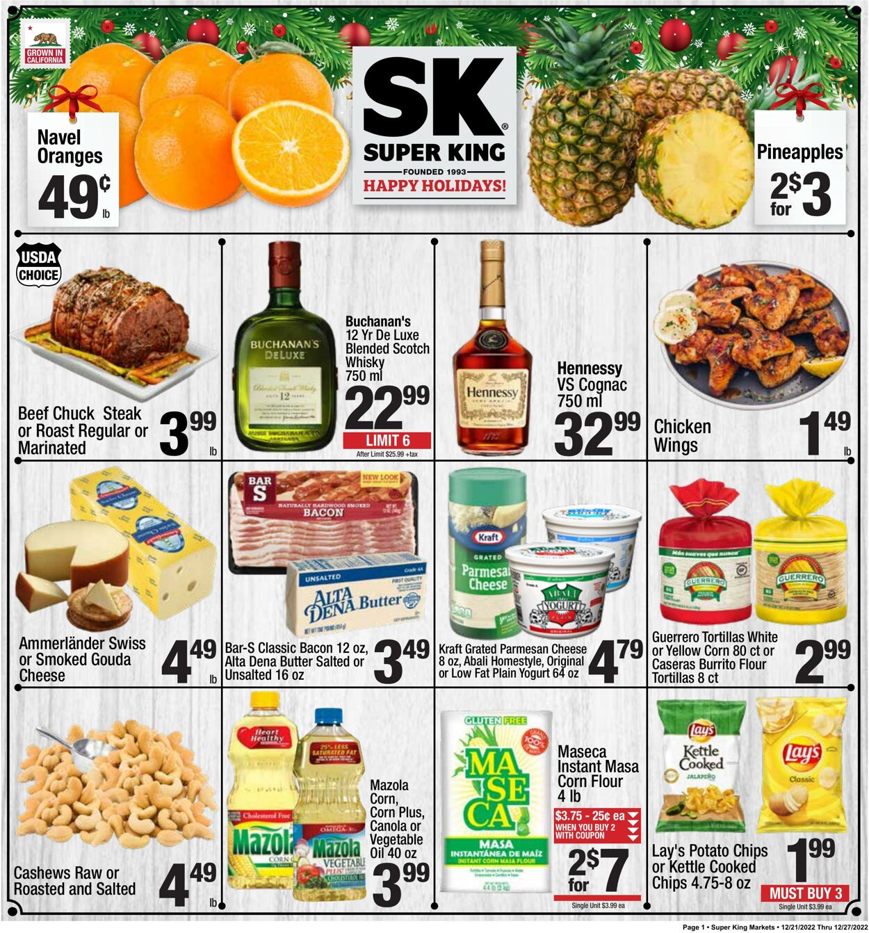 Weekly ad Super King Markets 12/21/2022-12/27/2022