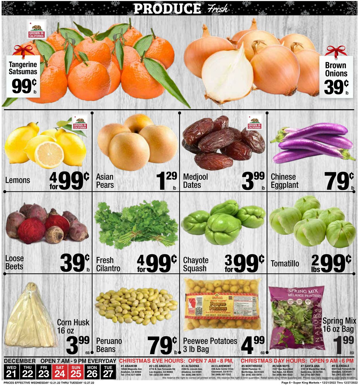 Weekly ad Super King Markets 12/21/2022 - 12/27/2022