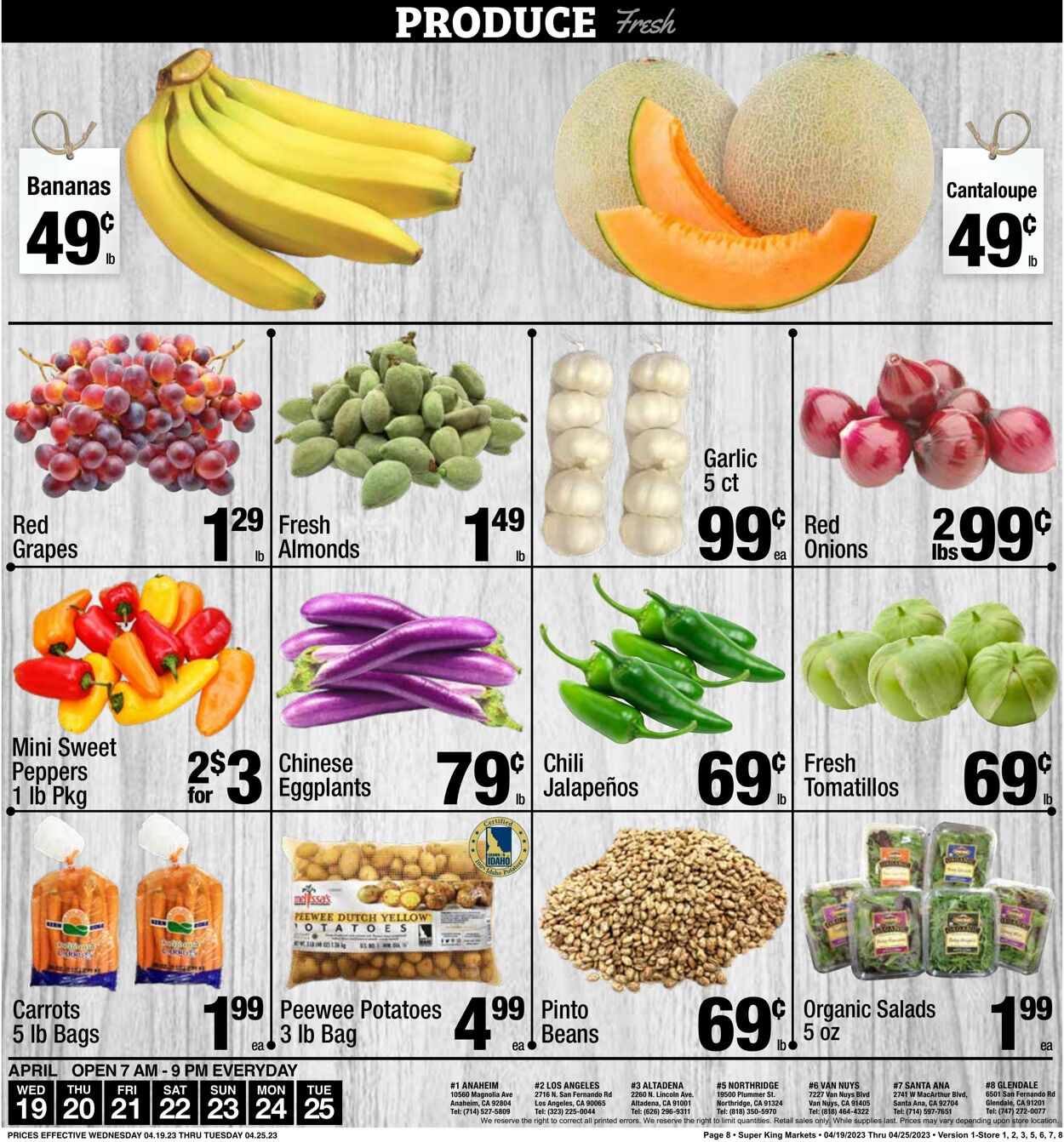 Weekly ad Super King Markets 04/19/2023 - 04/25/2023