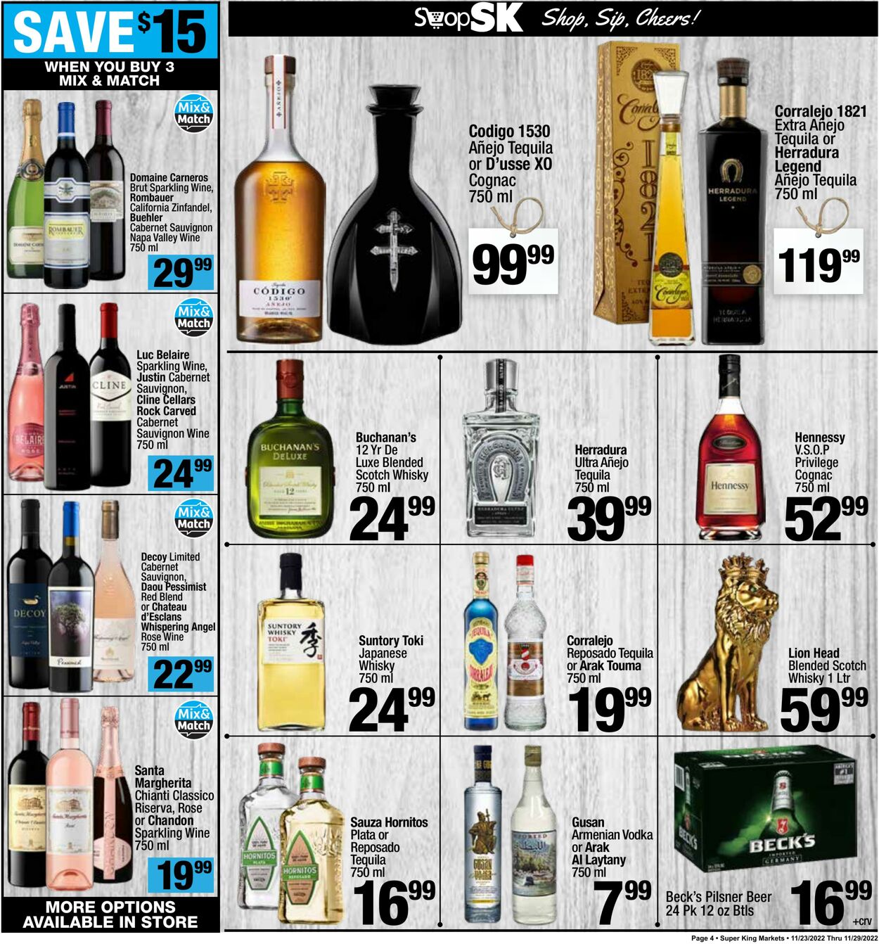 Weekly ad Super King Markets 11/23/2022 - 11/29/2022
