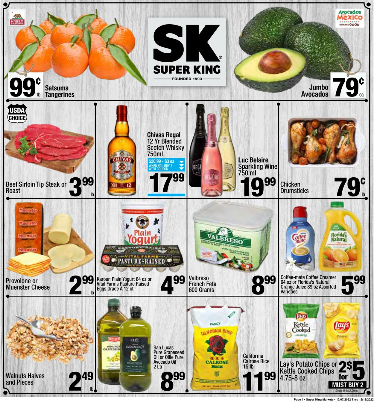 Weekly ad Super King Markets 12/07/2022-12/13/2022