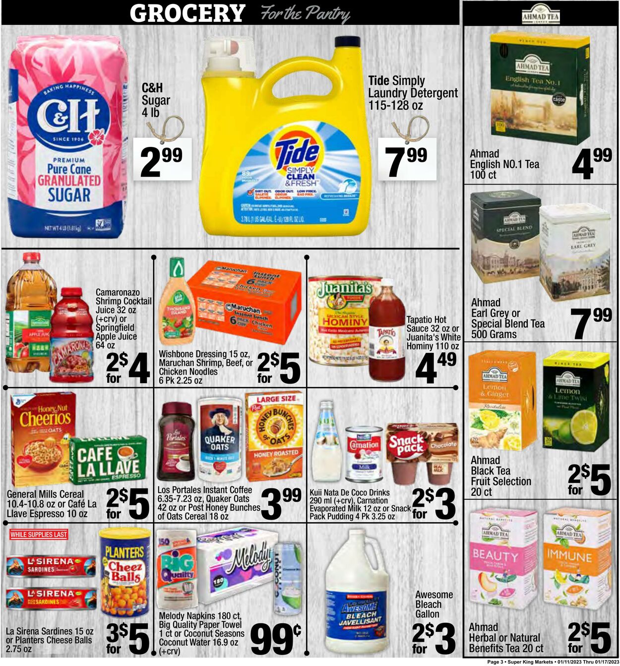 Weekly ad Super King Markets 01/11/2023 - 01/17/2023
