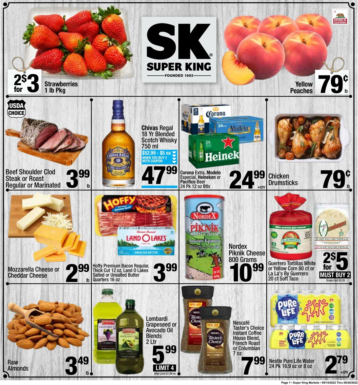Weekly ad Super King Markets 09/14/2022 - 09/20/2022