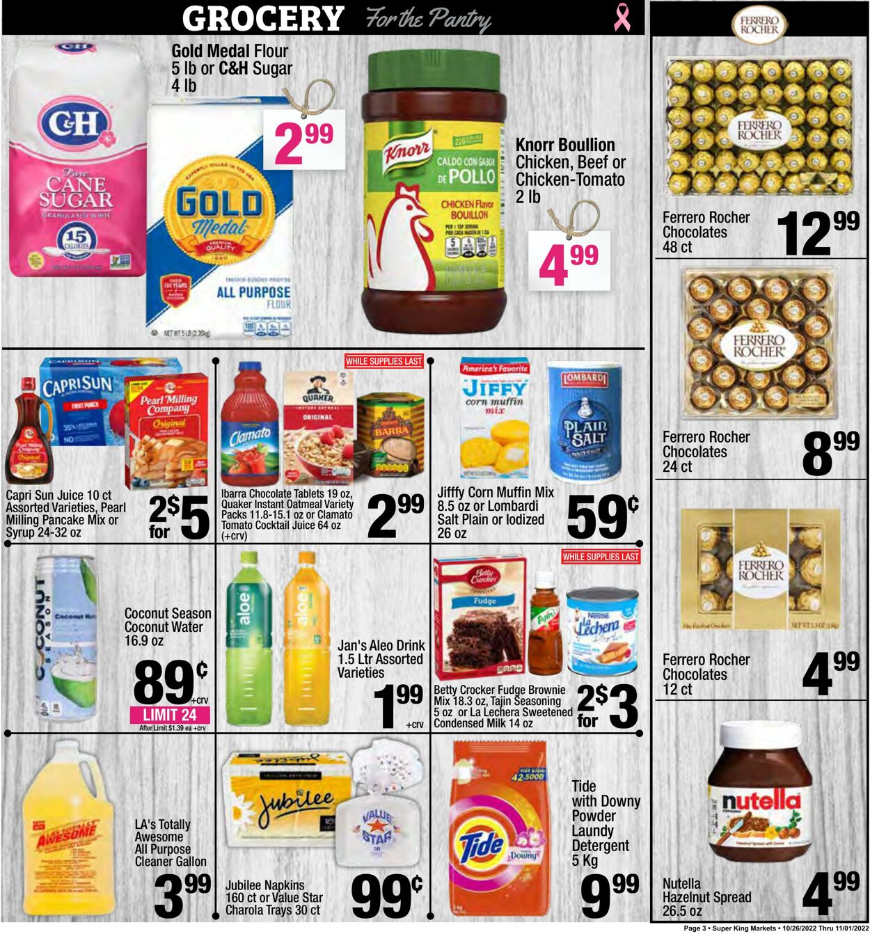 Weekly ad Super King Markets 10/26/2022 - 11/01/2022