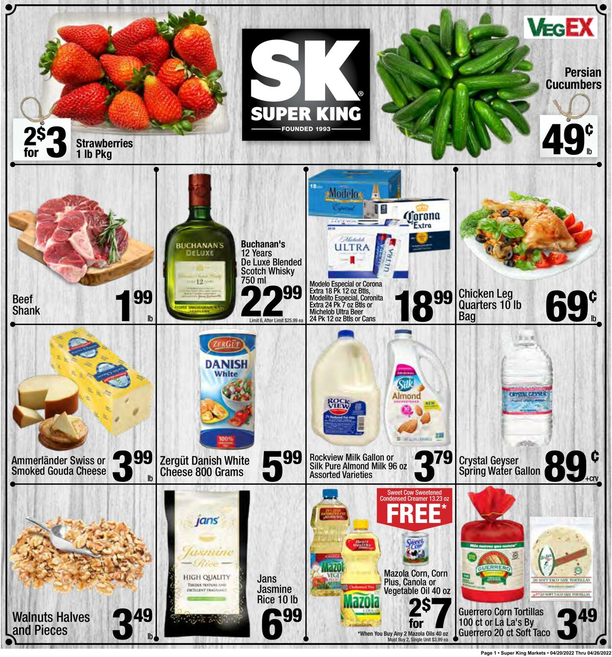 Weekly ad Super King Markets 04/20/2022 - 04/26/2022