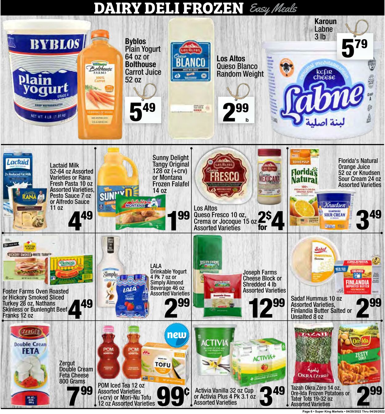 Weekly ad Super King Markets 04/20/2022 - 04/26/2022