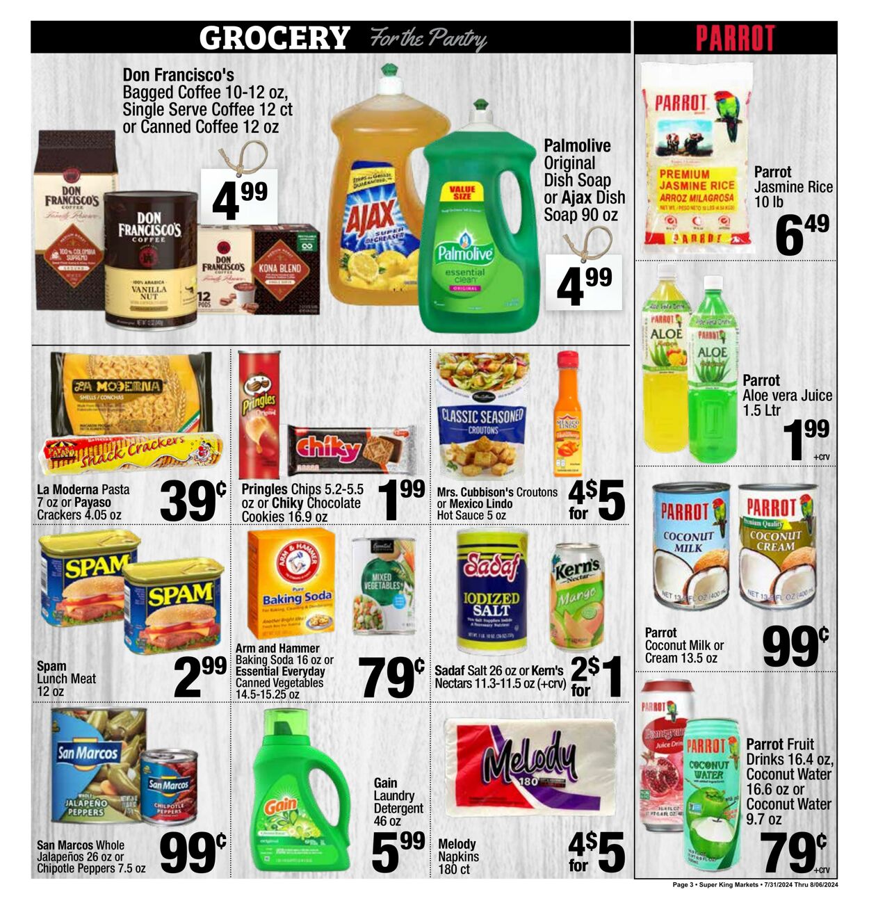 Weekly ad Super King Markets 07/31/2024 - 08/06/2024