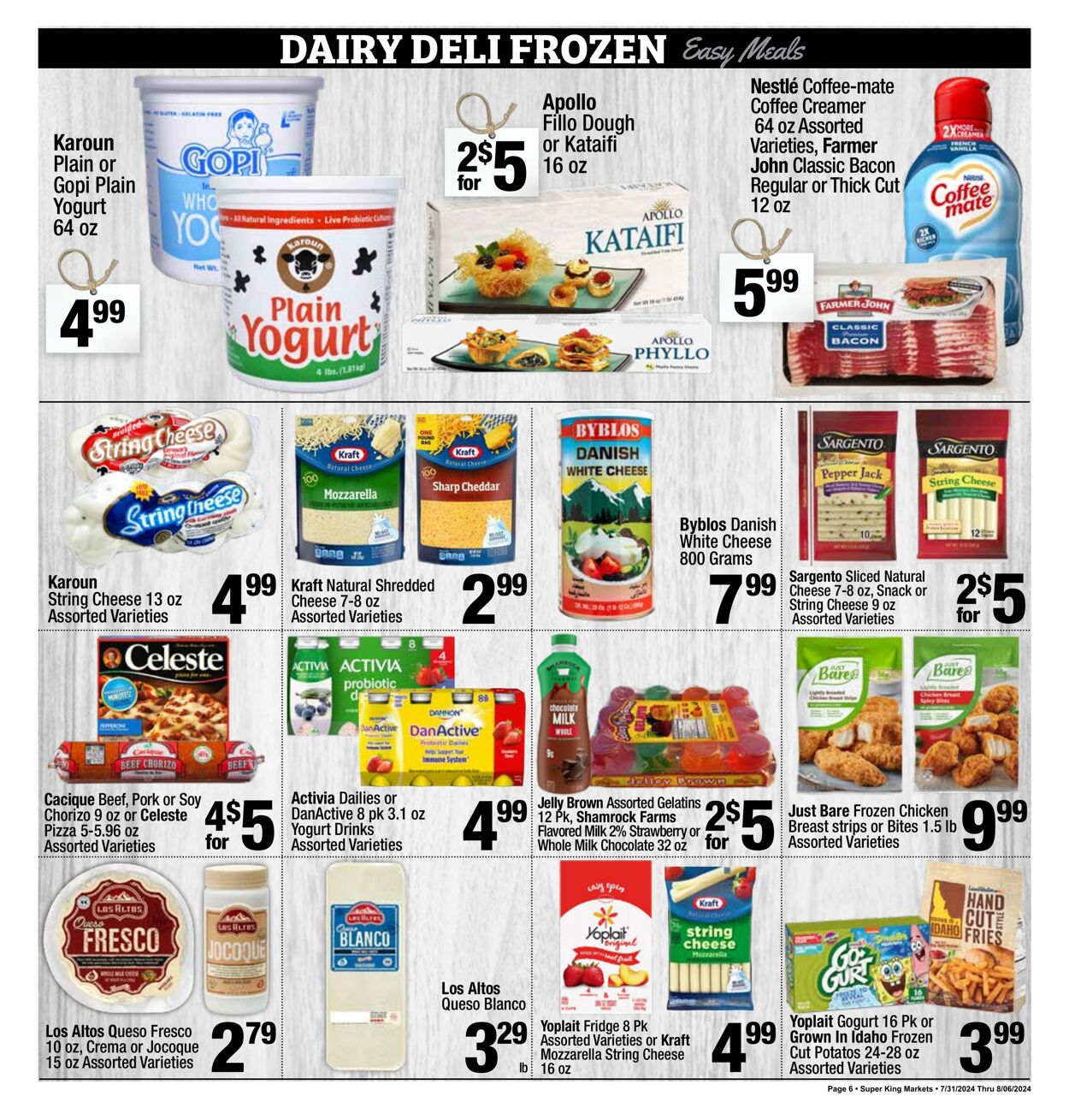 Weekly ad Super King Markets 07/31/2024 - 08/06/2024