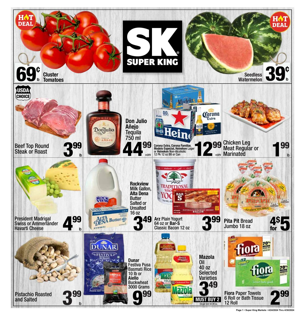 Weekly ad Super King Markets - sup Apr 24, 2024 - May 1, 2024