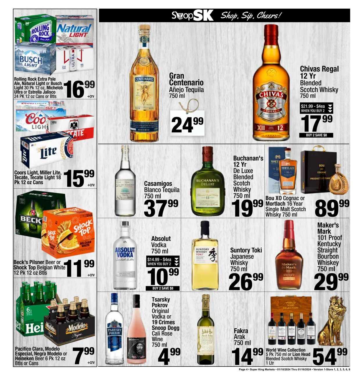 Weekly ad Super King Markets 01/10/2024 - 01/16/2024
