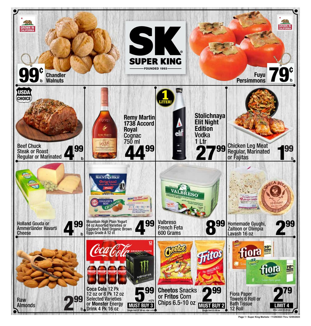 Weekly ad Super King Markets - super Nov 29, 2023 - Dec 5, 2023