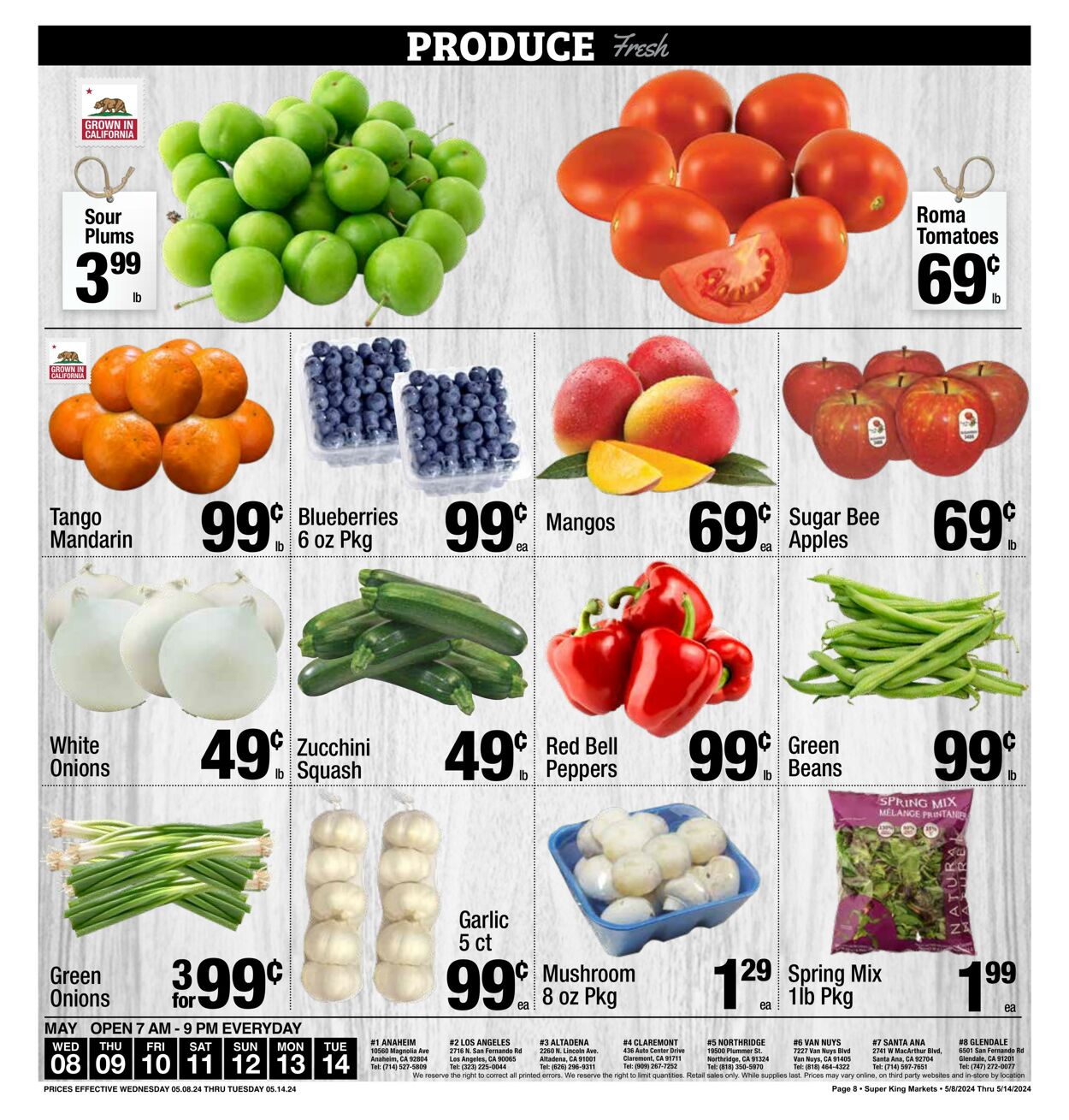 Weekly ad Super King Markets 05/08/2024 - 05/14/2024