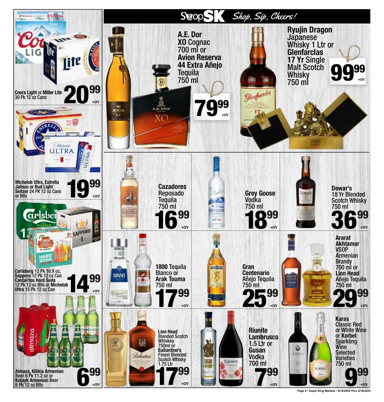 Weekly ad Super King Markets 04/10/2024 - 04/16/2024