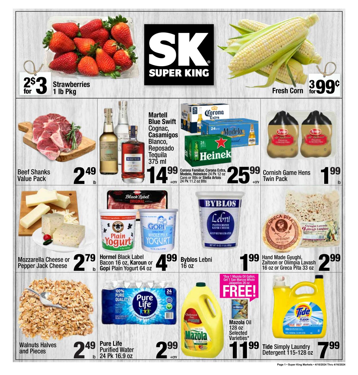 Weekly ad Super King Markets - super king market Apr 10, 2024 - Apr 16, 2024