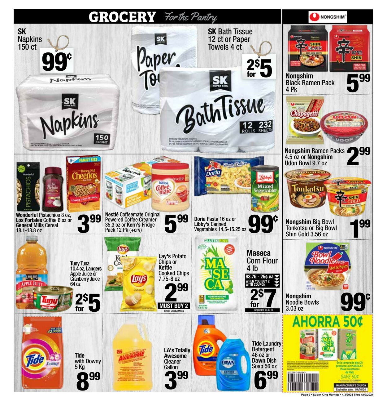 Weekly ad Super King Markets 04/03/2024 - 04/09/2024