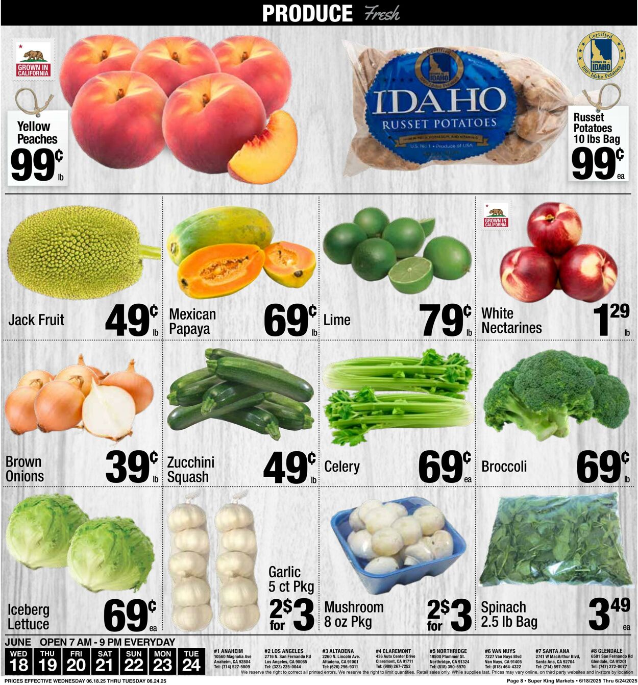 Weekly ad Super King Markets 06/20/2025 - 07/04/2025