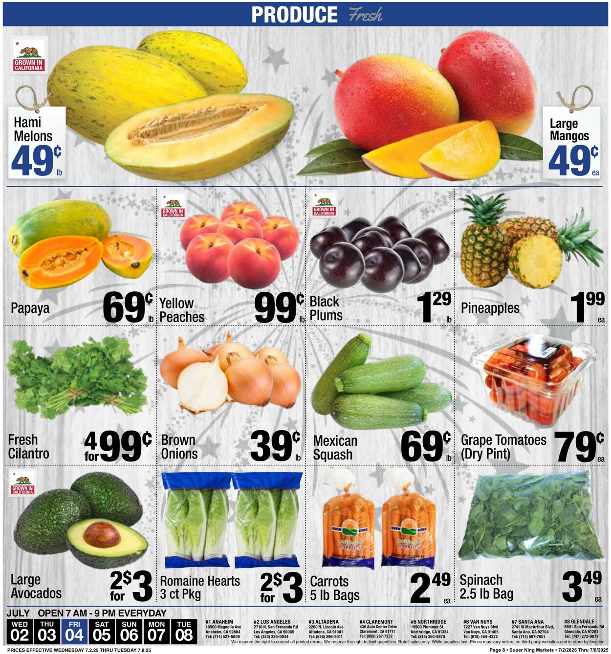 Weekly ad Super King Markets 07/02/2025 - 07/16/2025