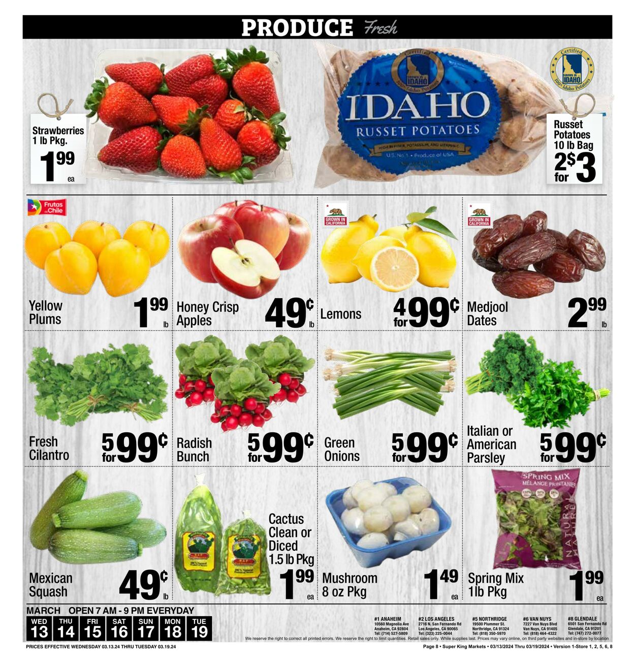 Weekly ad Super King Markets 03/12/2024 - 03/19/2024