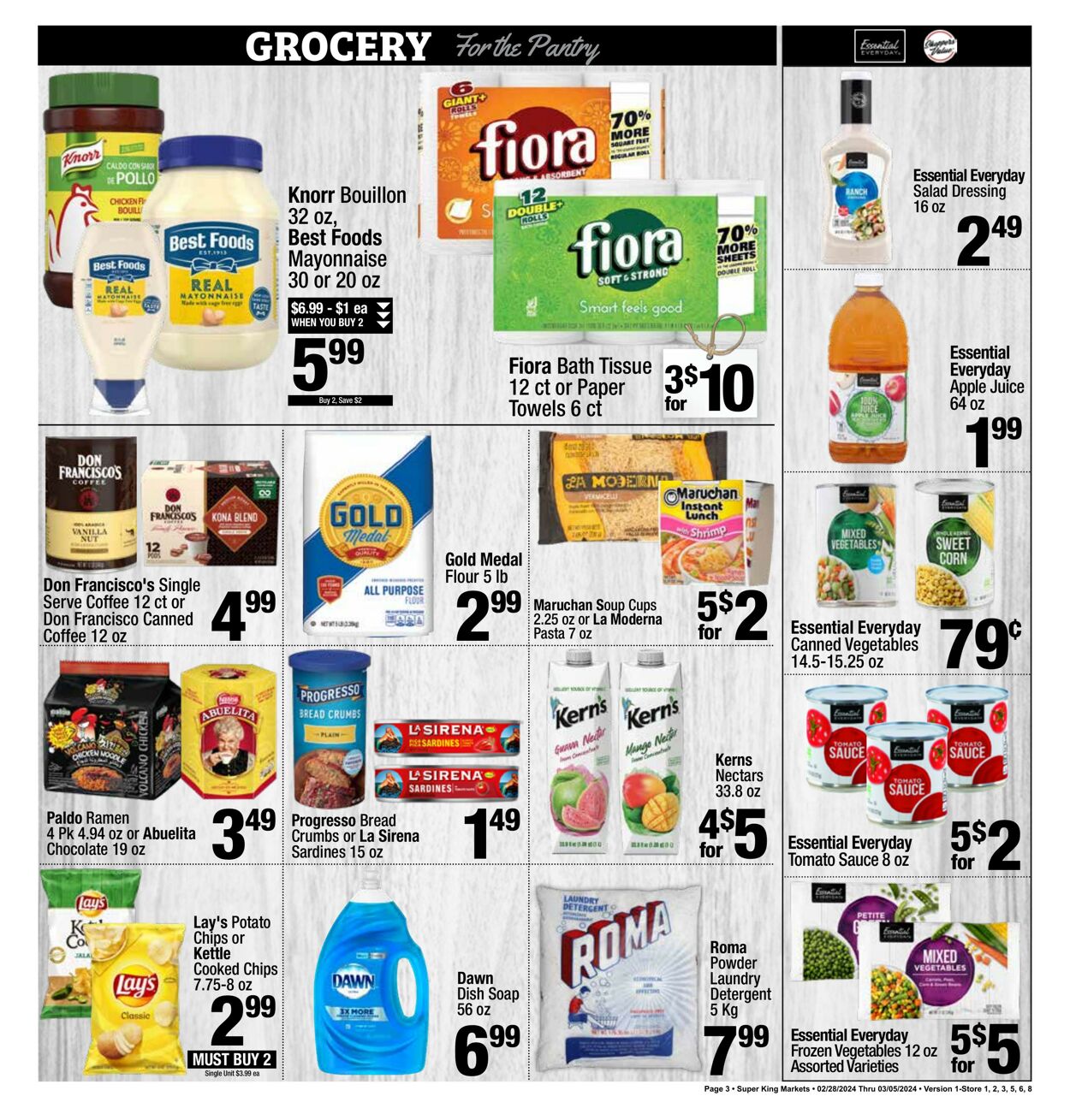 Weekly ad Super King Markets 02/28/2024 - 03/05/2024