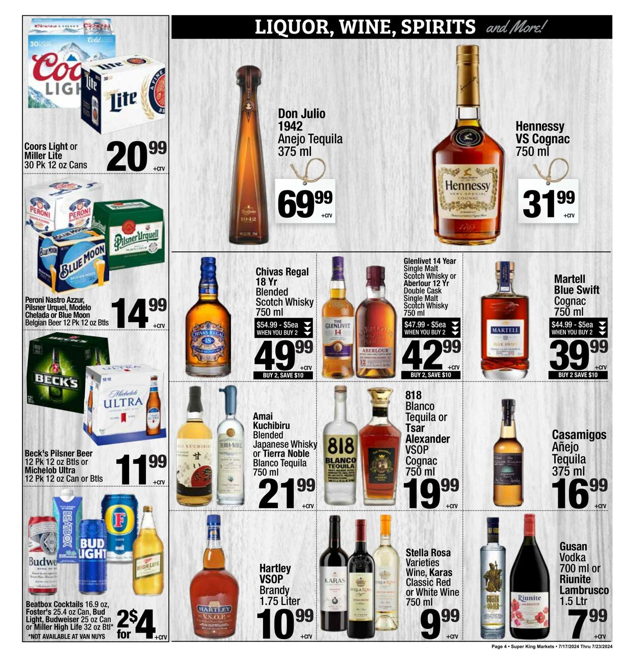 Weekly ad Super King Markets 07/17/2024 - 07/23/2024