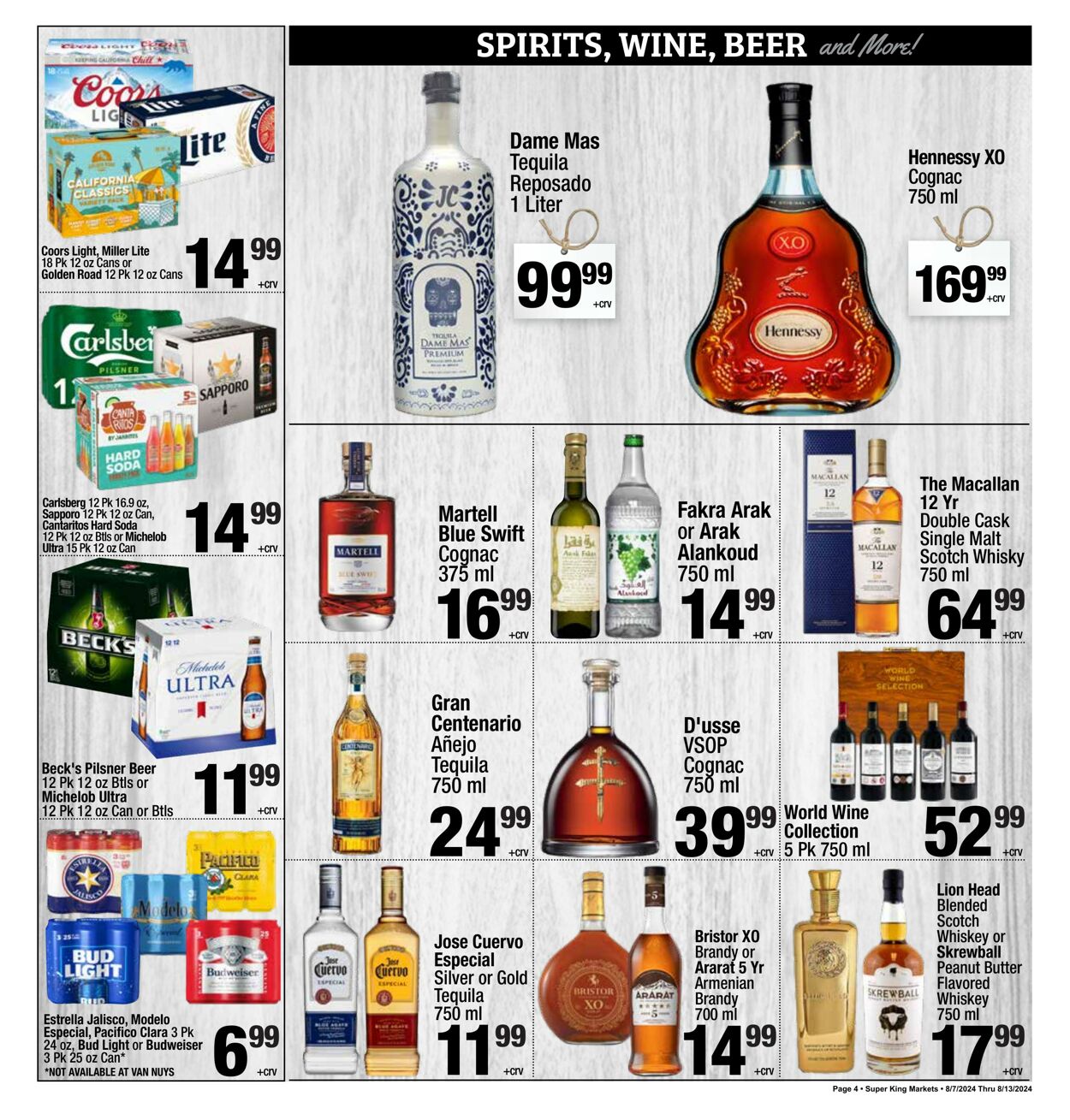 Weekly ad Super King Markets 08/07/2024 - 08/13/2024