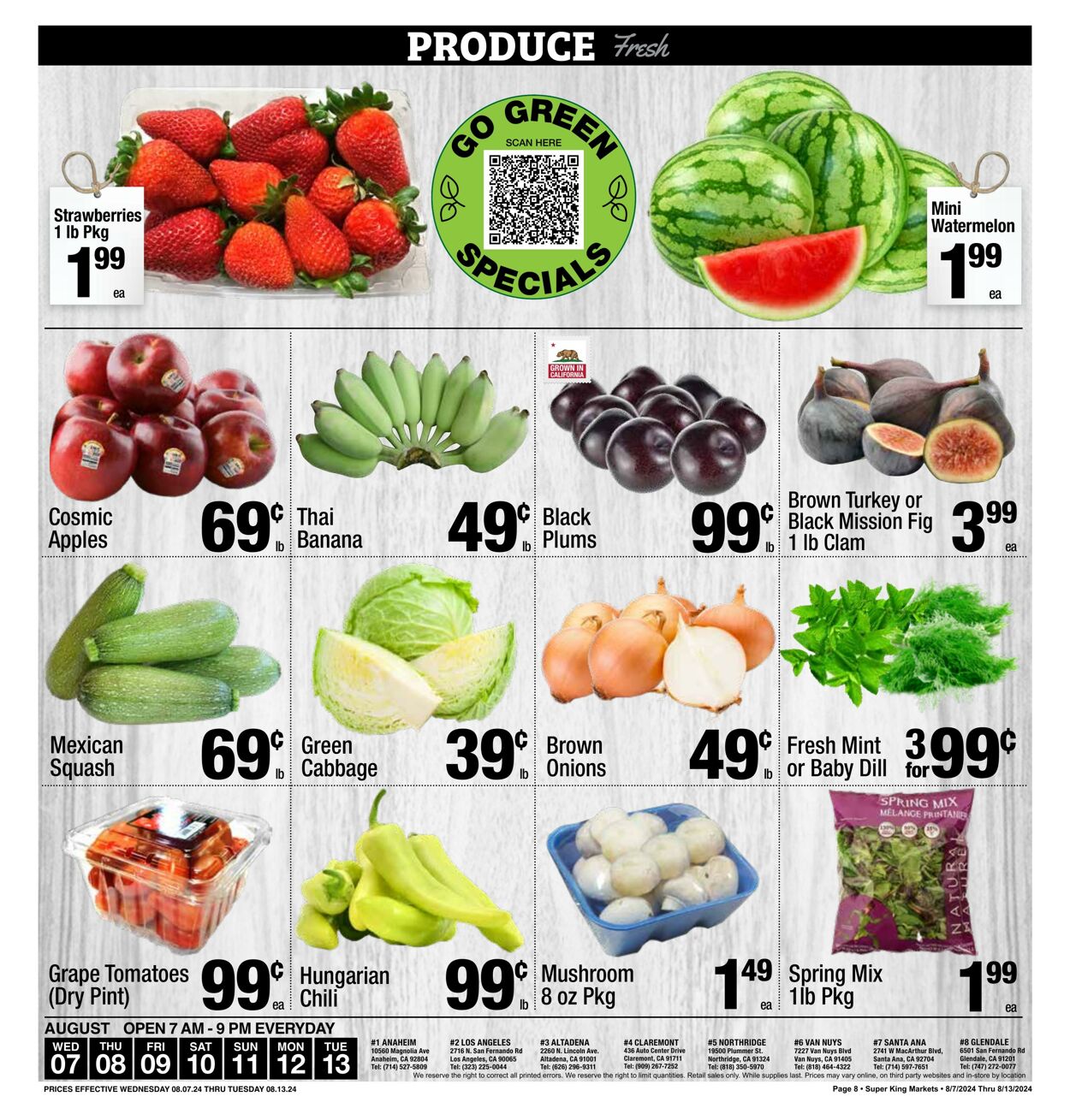 Weekly ad Super King Markets 08/07/2024 - 08/13/2024