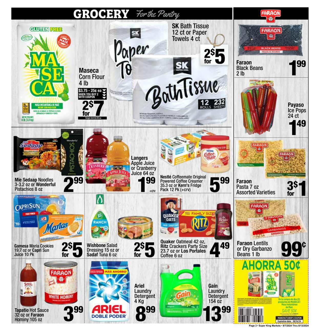 Weekly ad Super King Markets 08/07/2024 - 08/13/2024