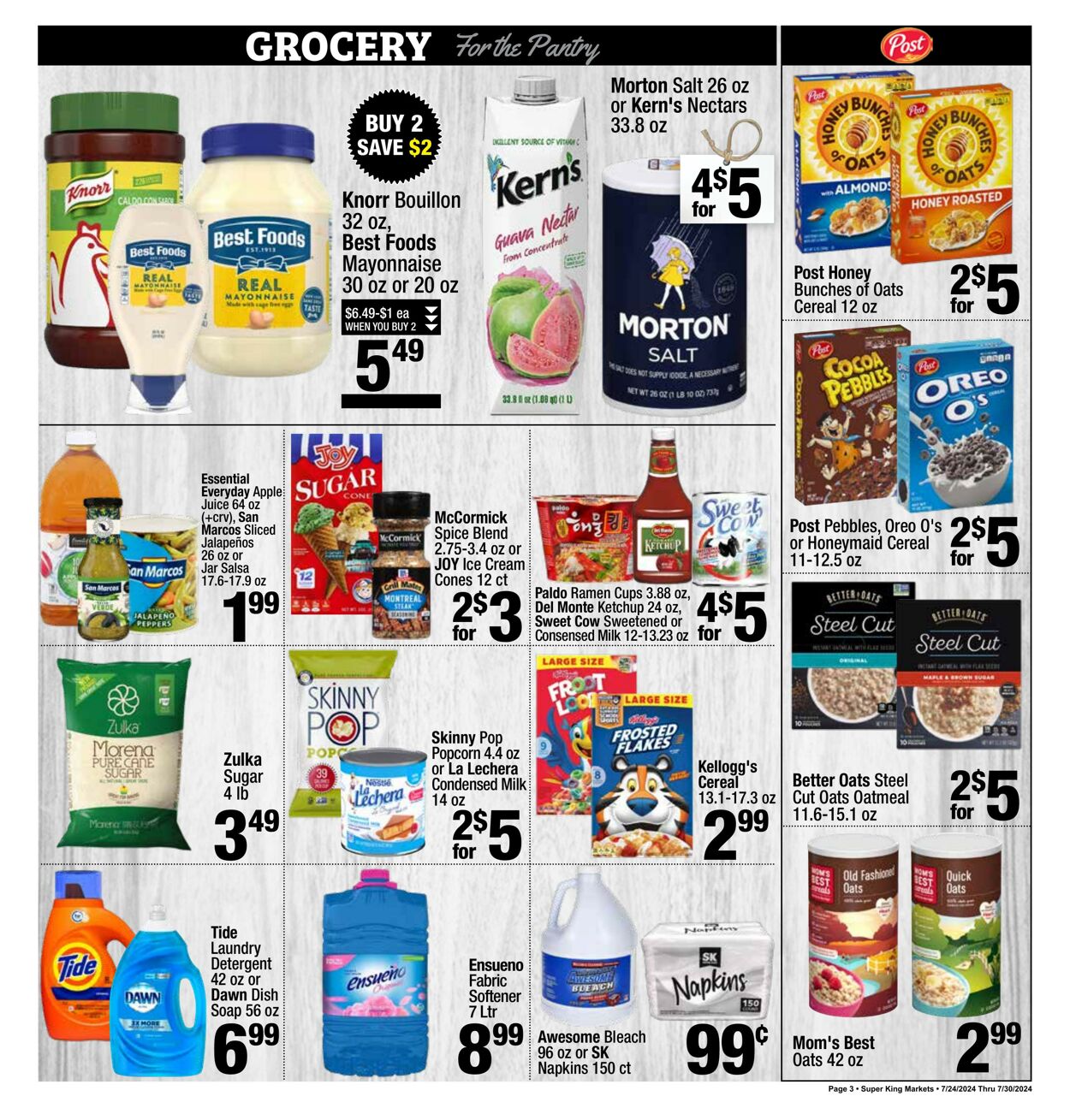 Weekly ad Super King Markets 07/24/2024 - 07/30/2024