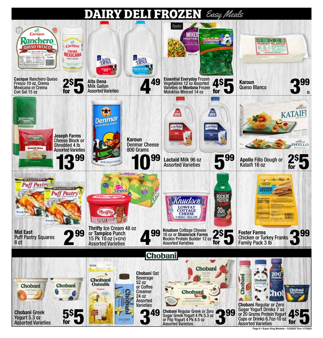 Weekly ad Super King Markets 01/02/2025 - 01/07/2025