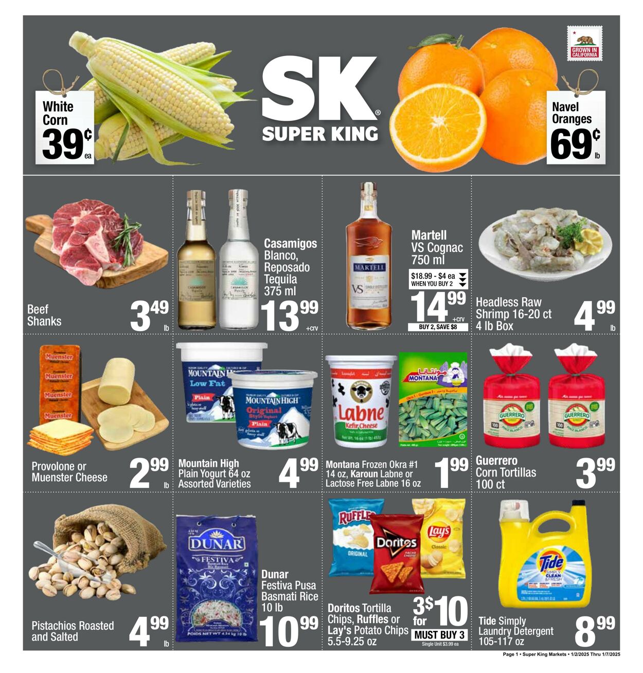 Weekly ad Super King Markets 01/02/2025 - 01/07/2025