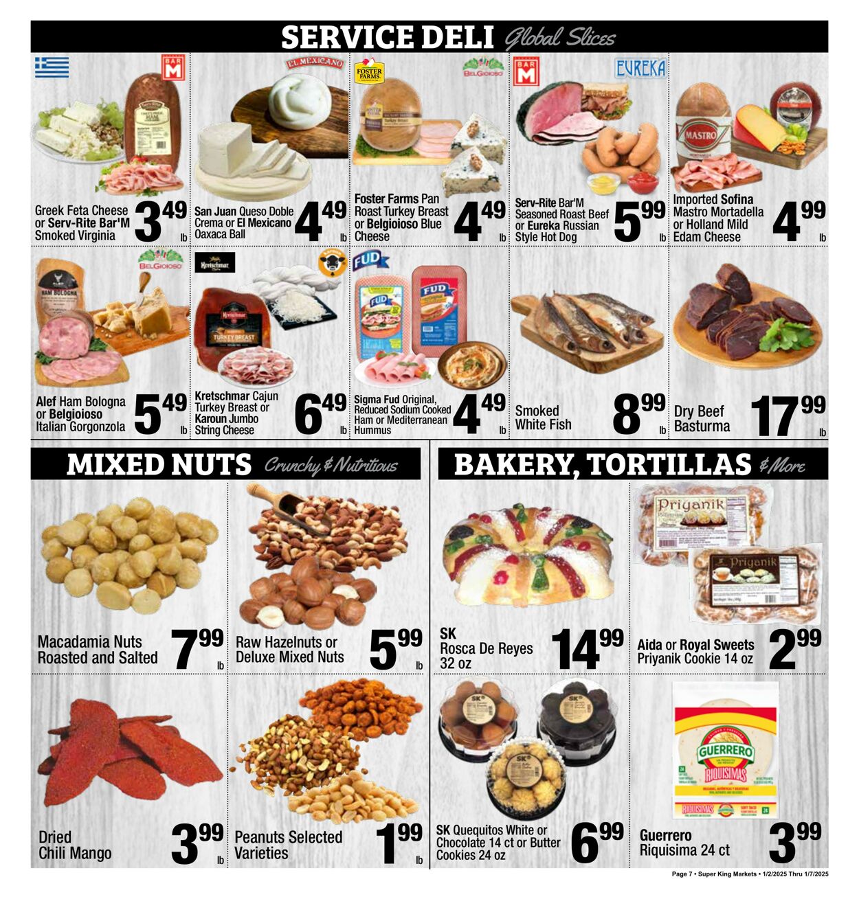 Weekly ad Super King Markets 01/02/2025 - 01/07/2025