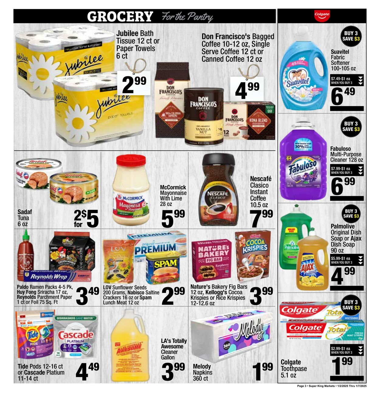 Weekly ad Super King Markets 01/02/2025 - 01/07/2025