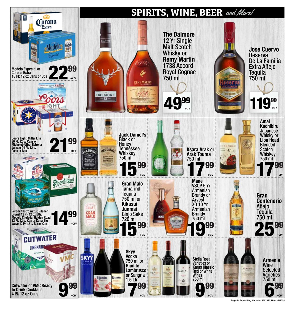 Weekly ad Super King Markets 01/02/2025 - 01/07/2025