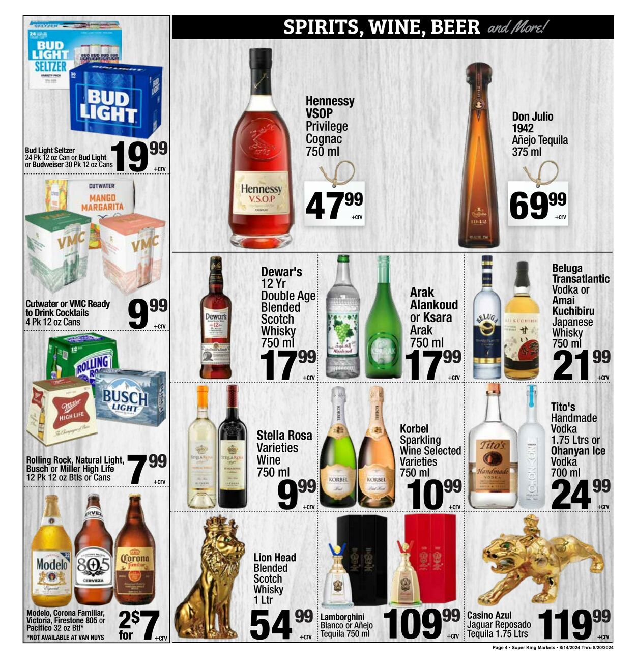 Weekly ad Super King Markets 08/14/2024 - 08/20/2024