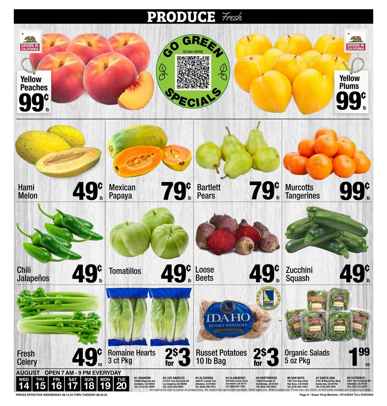 Weekly ad Super King Markets 08/14/2024 - 08/20/2024