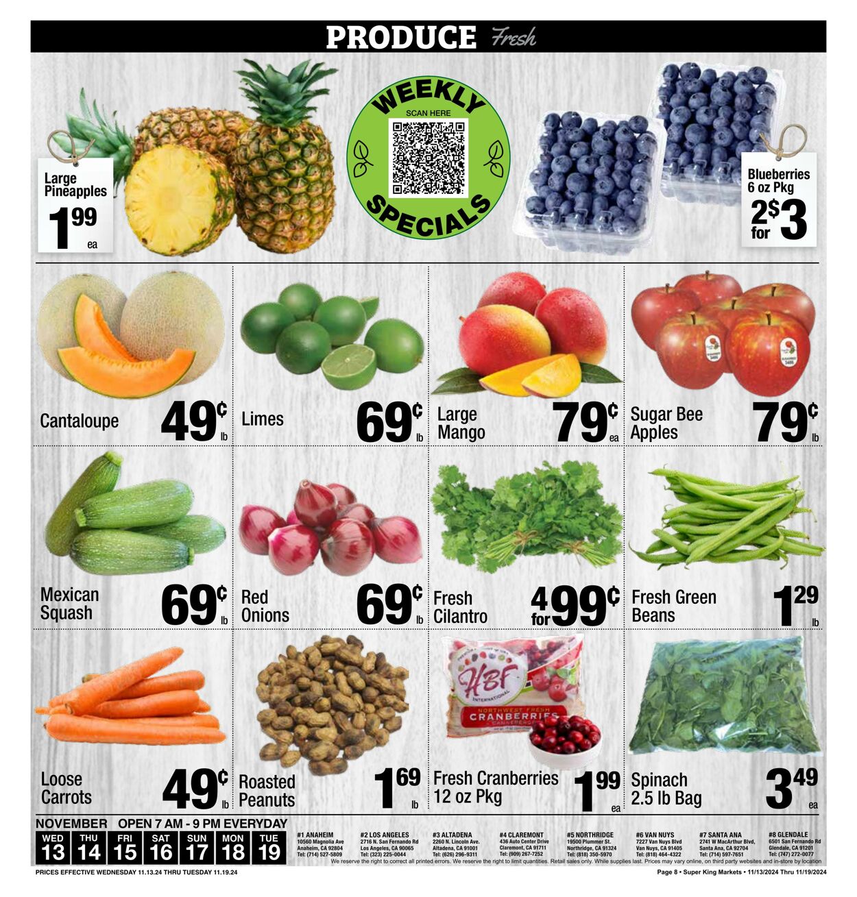 Weekly ad Super King Markets 11/13/2024 - 11/19/2024