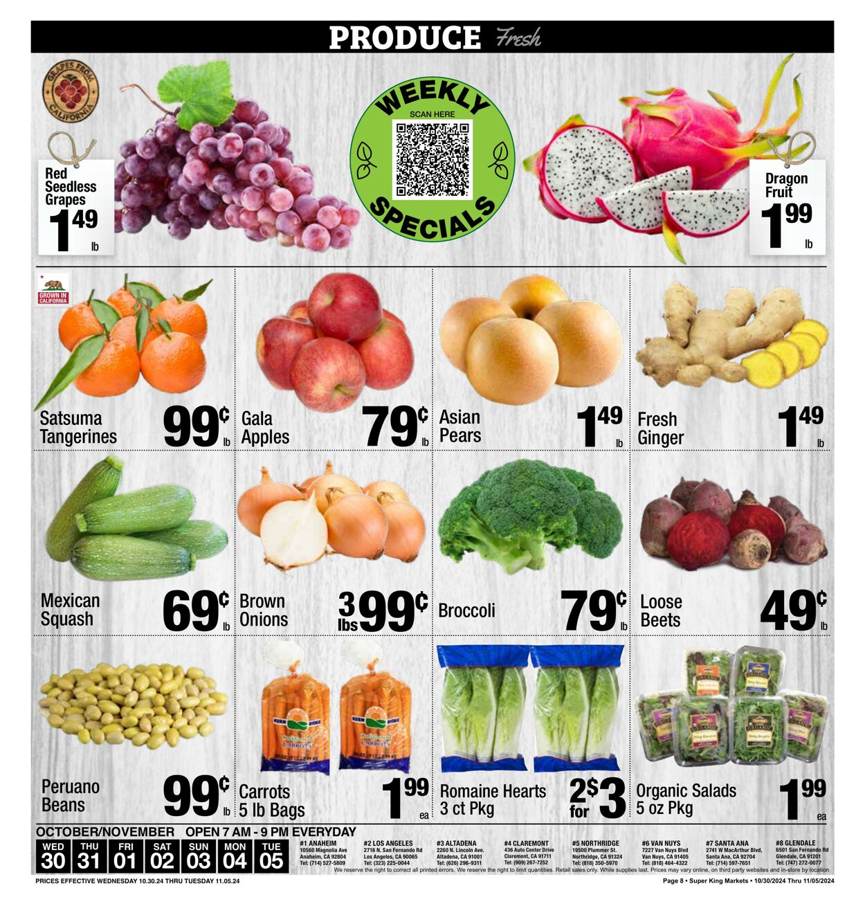 Weekly ad Super King Markets 10/30/2024 - 11/05/2024