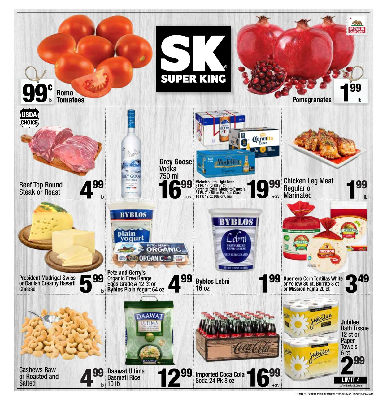 Weekly ad Super King Markets - Superkingmarkets Oct 30, 2024 - Nov 5, 2024