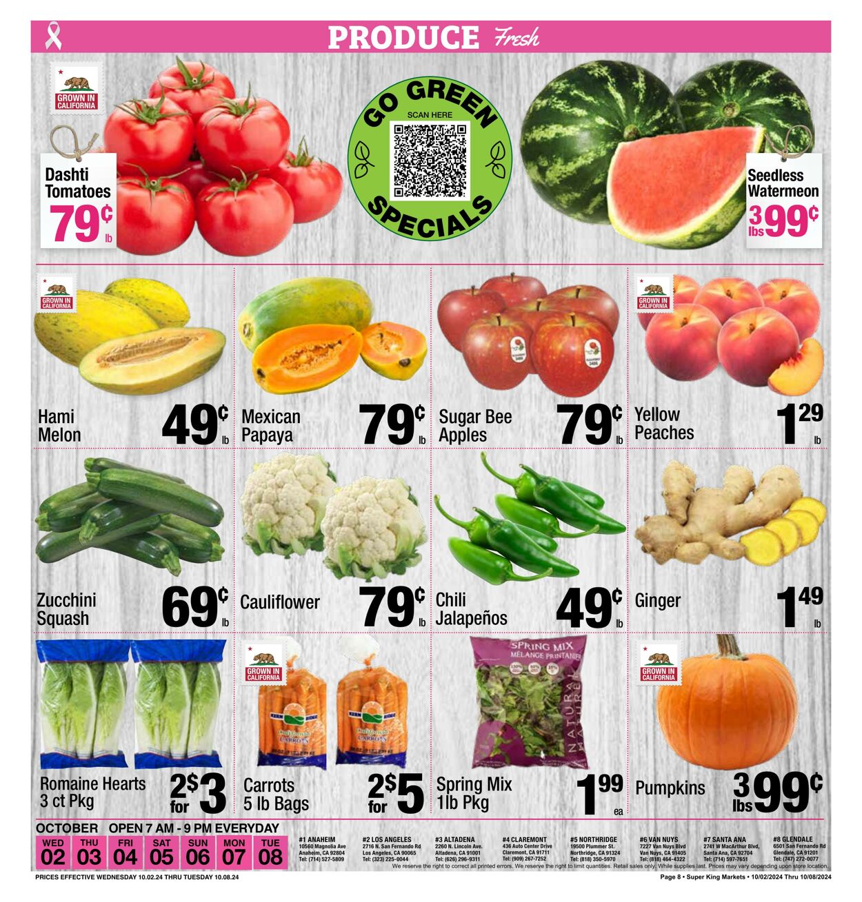 Weekly ad Super King Markets 10/02/2024 - 10/08/2024