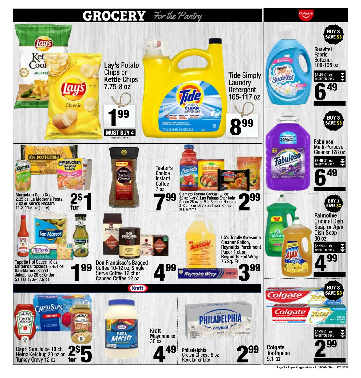 Weekly ad Super King Markets 11/29/2024 - 12/01/2024