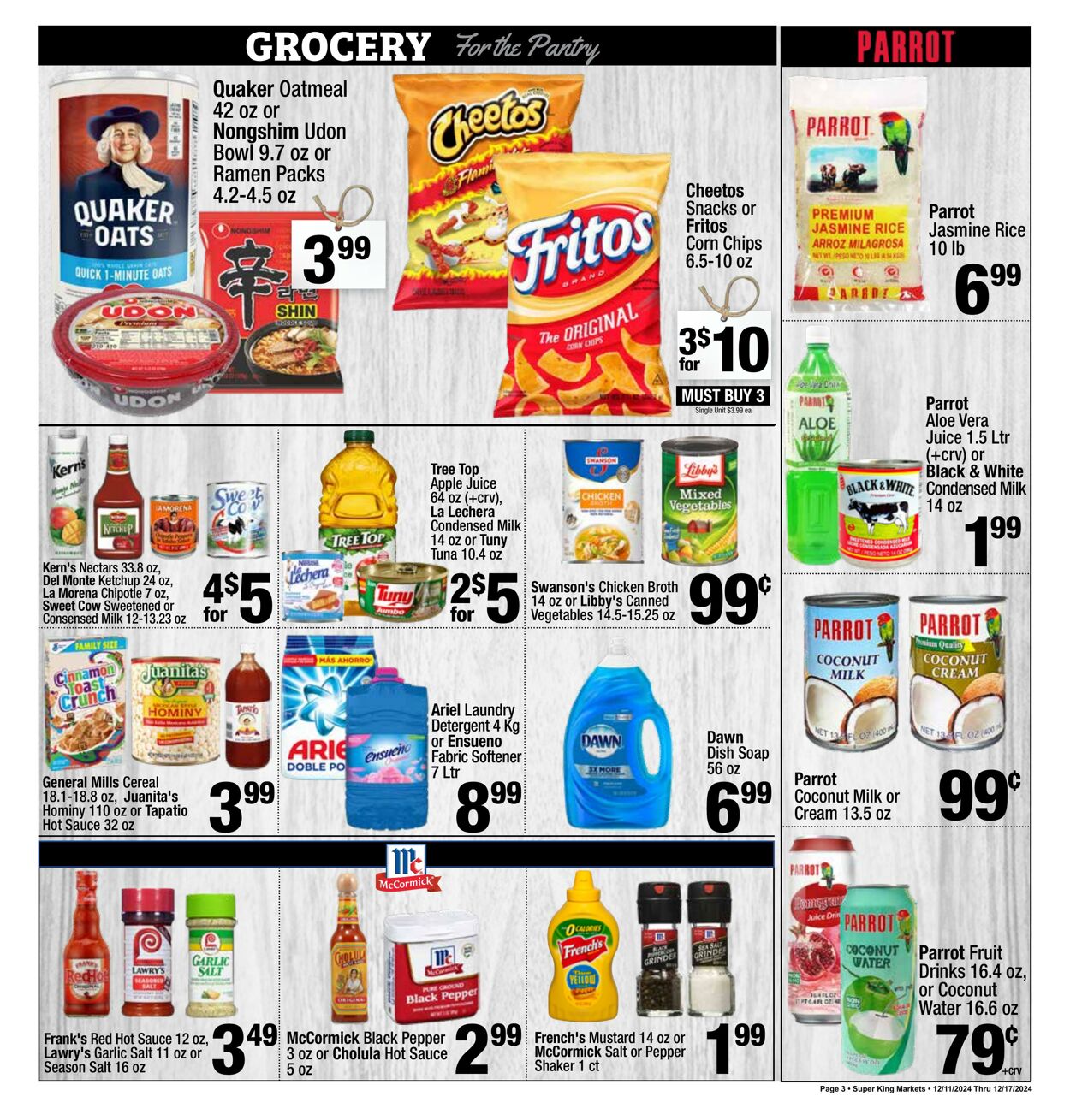 Weekly ad Super King Markets 12/11/2024 - 12/17/2024