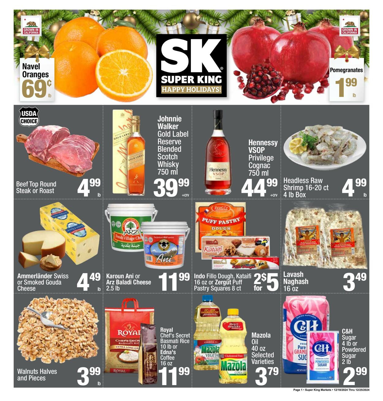 Weekly ad Super King Markets 12/18/2024 - 12/25/2024