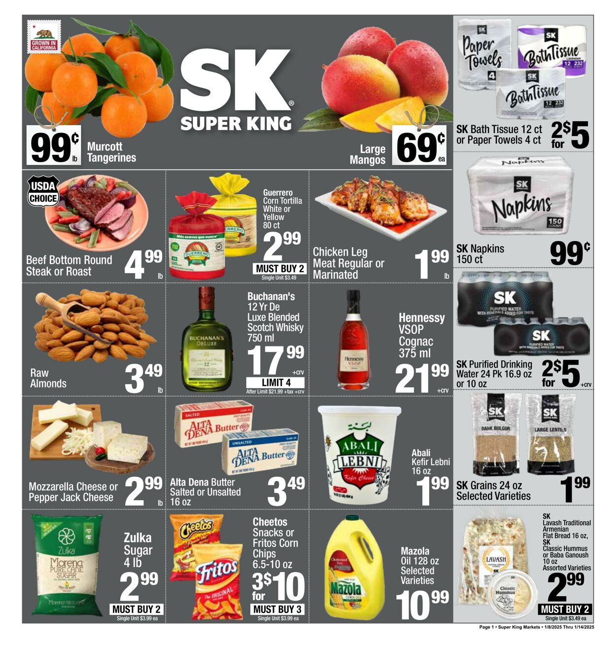 Weekly ad Super King Markets 01/08/2025 - 01/14/2025