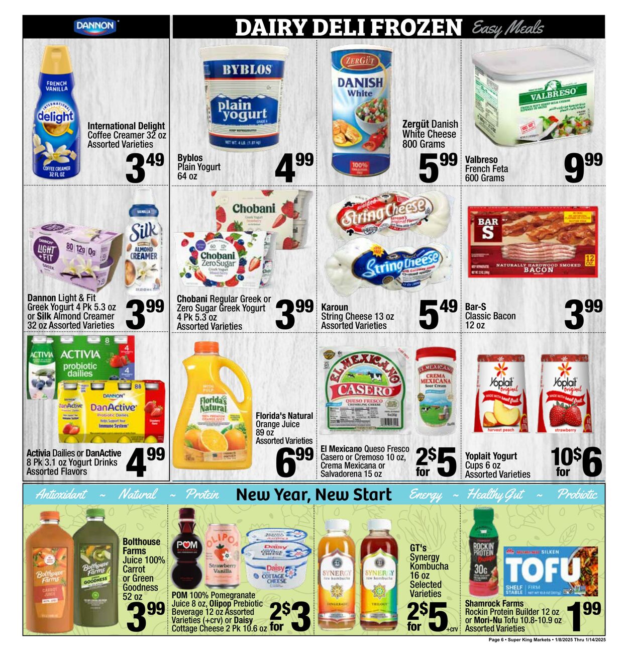 Weekly ad Super King Markets 01/08/2025 - 01/14/2025