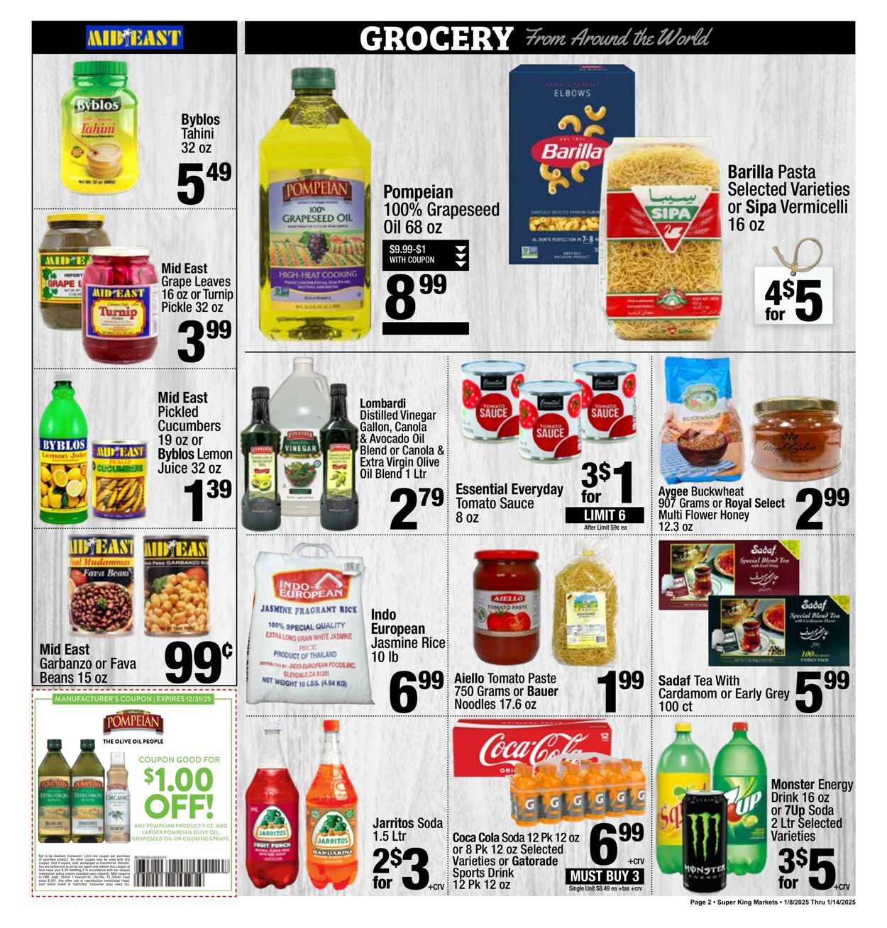 Weekly ad Super King Markets 01/08/2025 - 01/14/2025