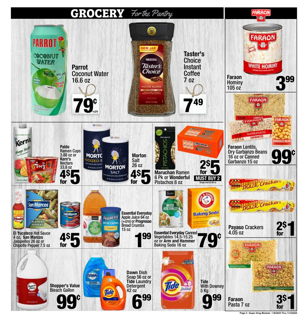 Weekly ad Super King Markets 01/08/2025 - 01/14/2025