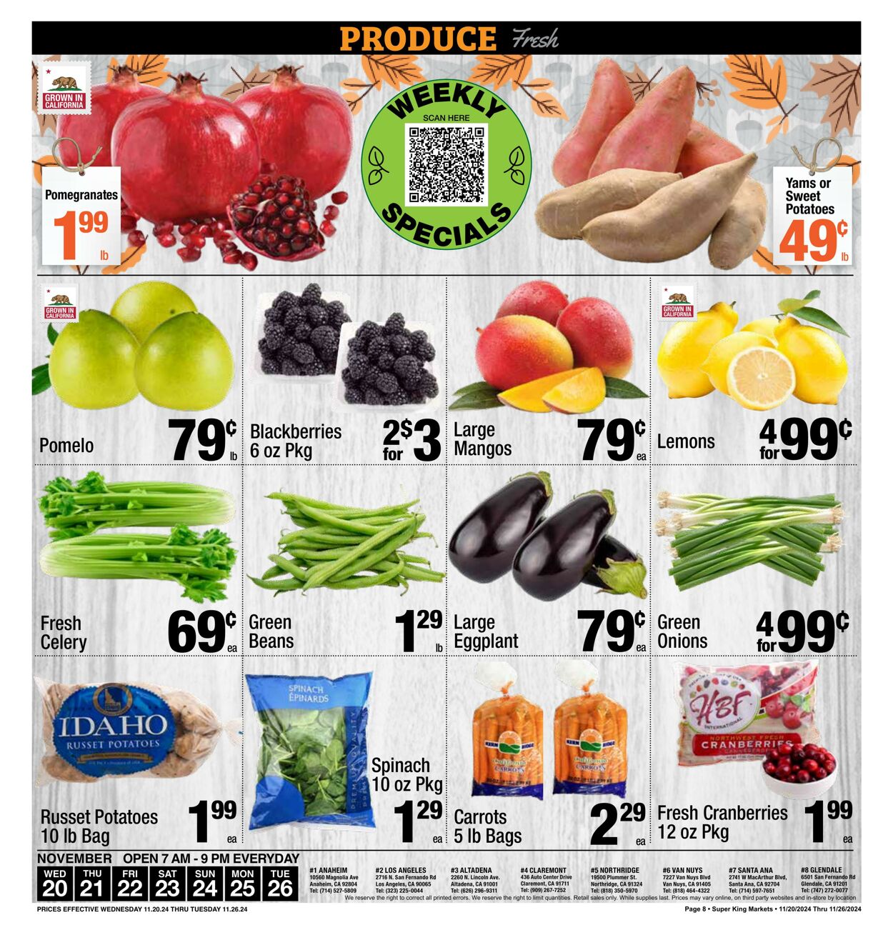 Weekly ad Super King Markets 11/20/2024 - 11/26/2024