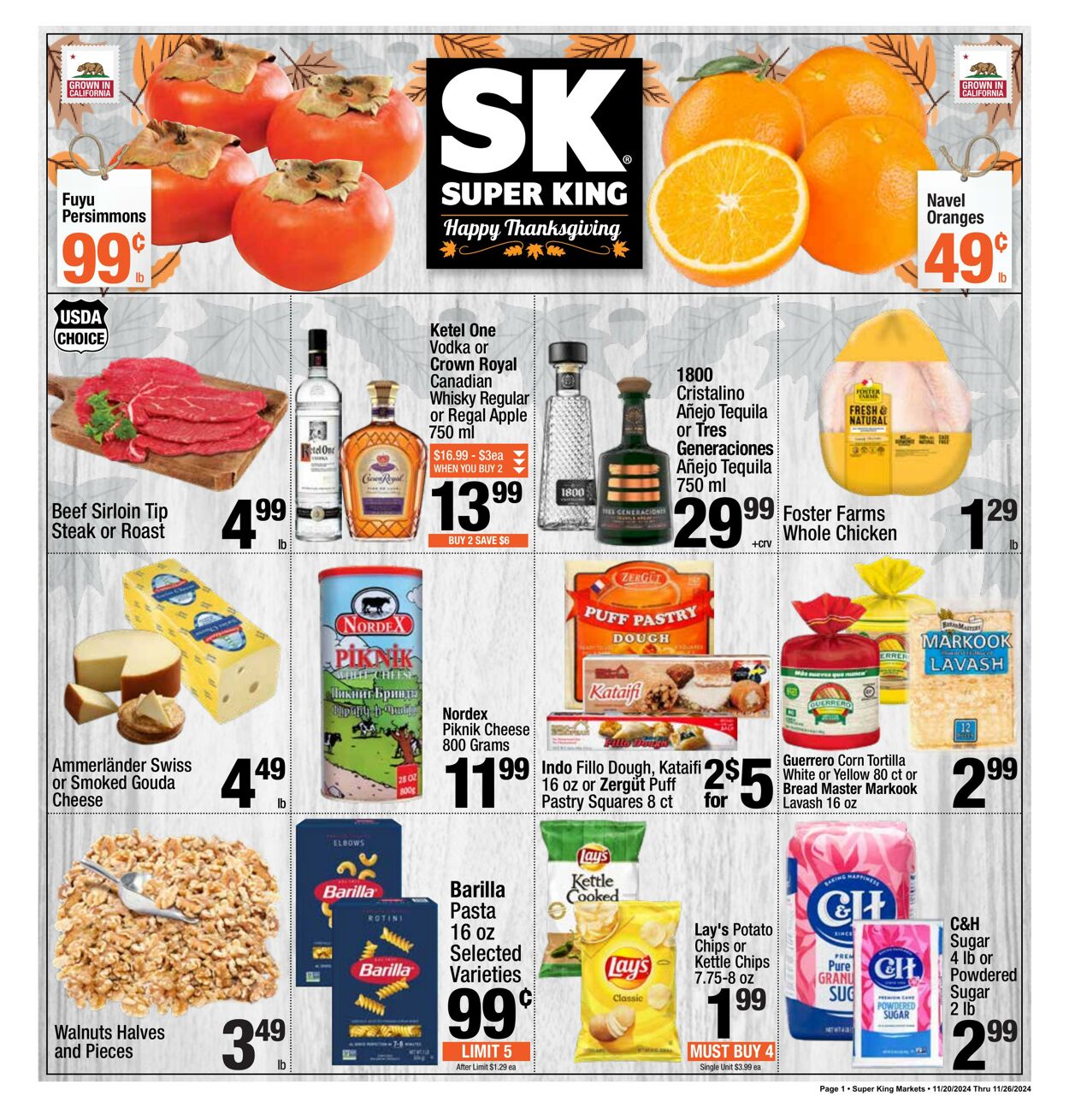 Weekly ad Super King Markets 11/20/2024 - 11/26/2024