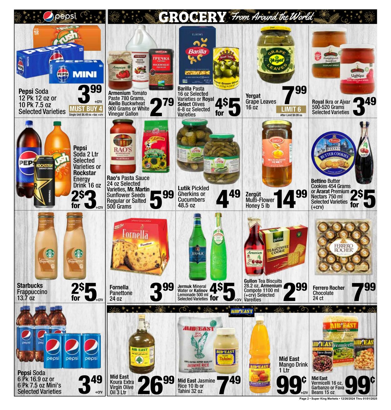 Weekly ad Super King Markets 12/26/2024 - 01/01/2025